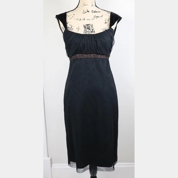 maroon dress with black tights Mac Duggal Ruffle Tiered Cut-Out Chiffon Gown - Black